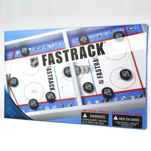 front of box of nhl fastrack game