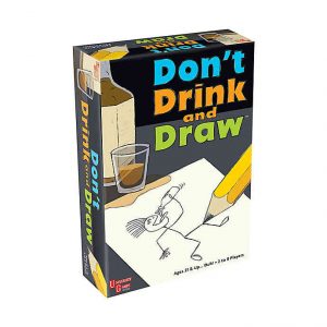 front of don't drink & draw box