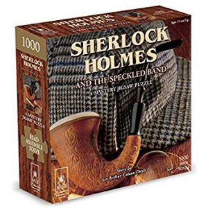 front of sherlock holmes mystery puzzle box