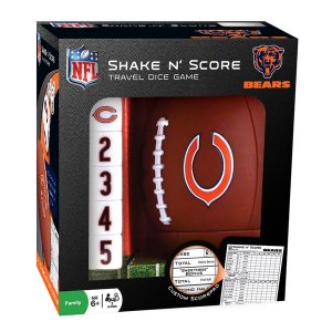 front of box of chicago bears shake and score dice game