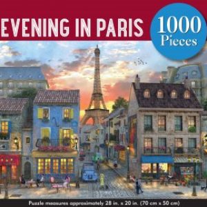 front of evening in paris 1000pc puzzle box