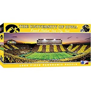 front of iowa kinnick stadium puzzle box