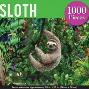 front of sloth 1000 pc puzzle with sloth in the forest