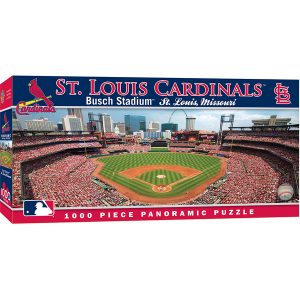 front of box of st louis cardinal busch stadium puzzle