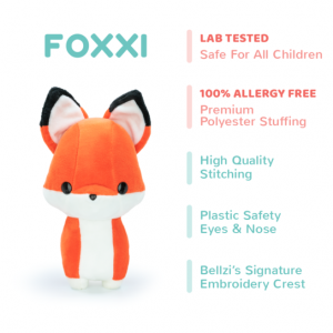 foxxi stuffed animal with specs