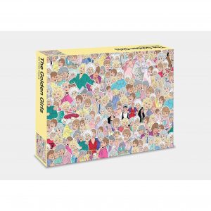 front of golden girls puzzle box