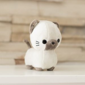 sami the siamese grey and white cat bellzi plush