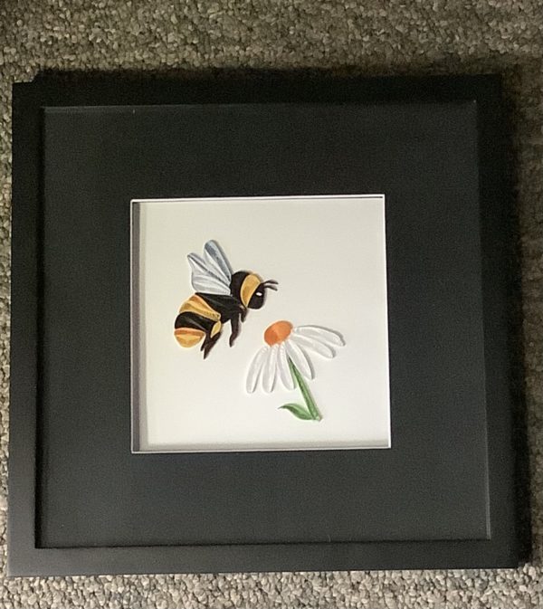 Frame quilling card black