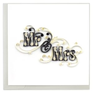 Quilling card Mr & Mrs