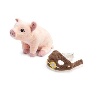 Plush Pig and goggles Maybe