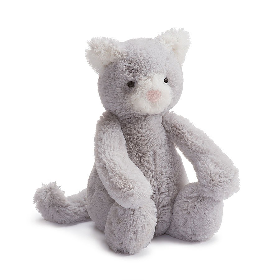 grey jellycat cat