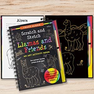 Scratch & Sketch Llamas