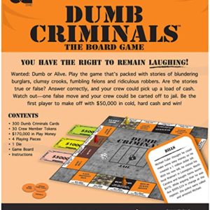 Dumb Criminals game back cover