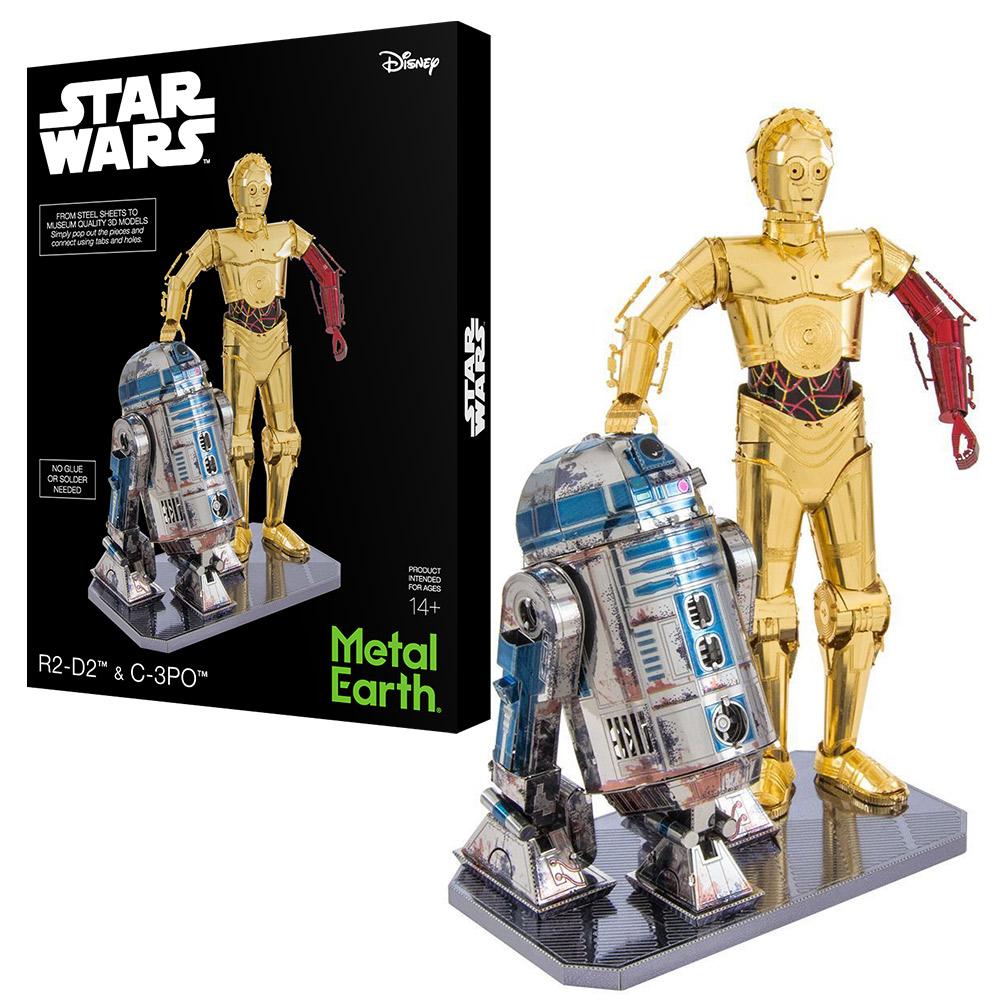 Metal Earth Star Wars R2-D2 C-3PO Set Model Kit - Poopsie's Gifts