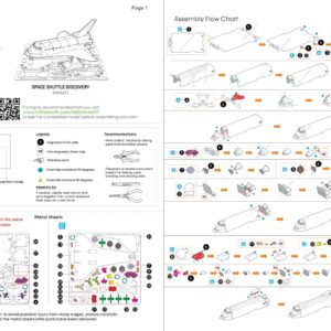Metal Earth Shuttle Discovery instructions
