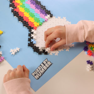 Rainbow Puzzle by Number assembly