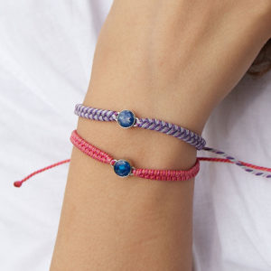 Ocean Drop purple pink bracelets