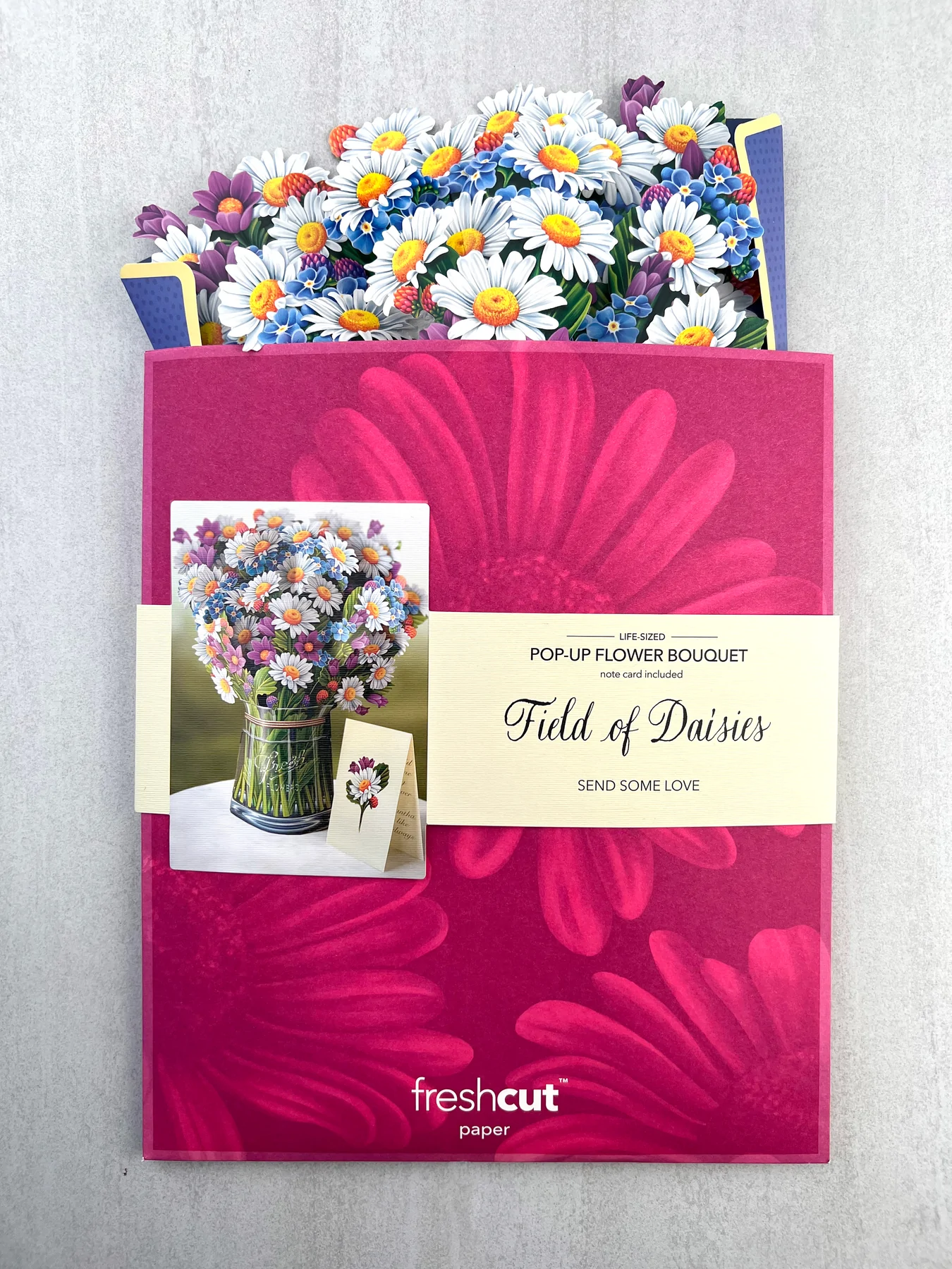 FreshCut Paper Flower PopUp Bouquet Greeting Cards Set  