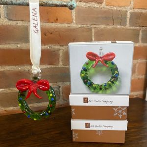 Ornament glass wreath