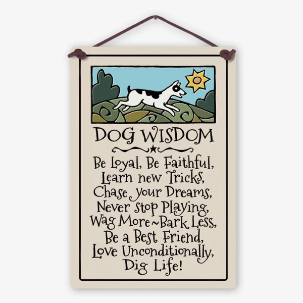 Dog Wisdom tile