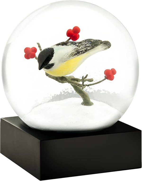 Chickadee Snow Globe