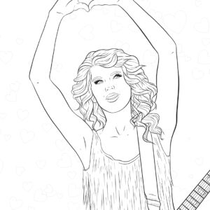 Taylor Swift activity book heart