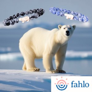 polar bear with bracelets from Fahlo