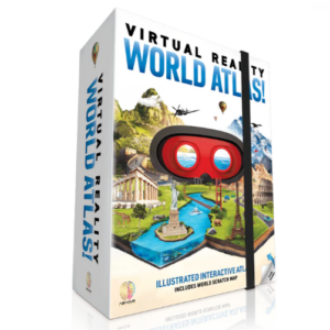 front of box world atlas virtual realtity