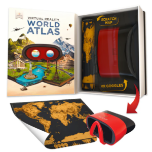 world atlas set open