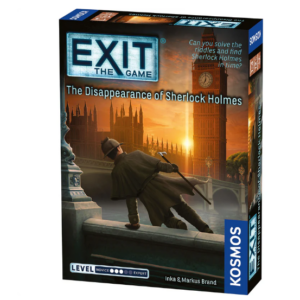 front of box of exit game the disappearance of sherlock holmes