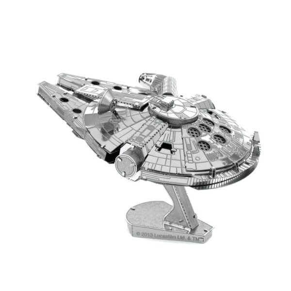 left side view of the millenium falcon from star wars