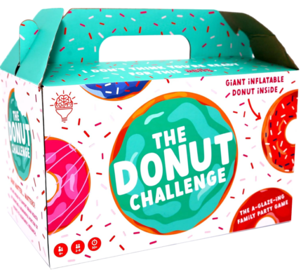 front of donut challenge box