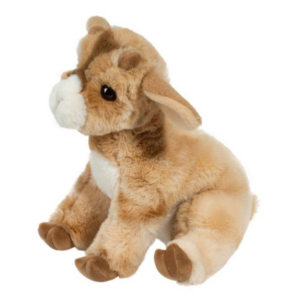 side view of a goat stuffed animal