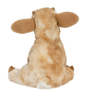 back side of a stuffed animal goat