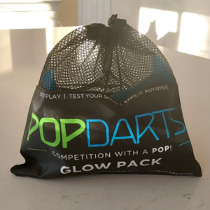 BLACK MESH BAG WITH POPDARTS GAME