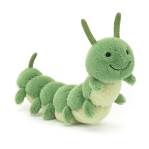 green carys caterpillar plush from jellycat