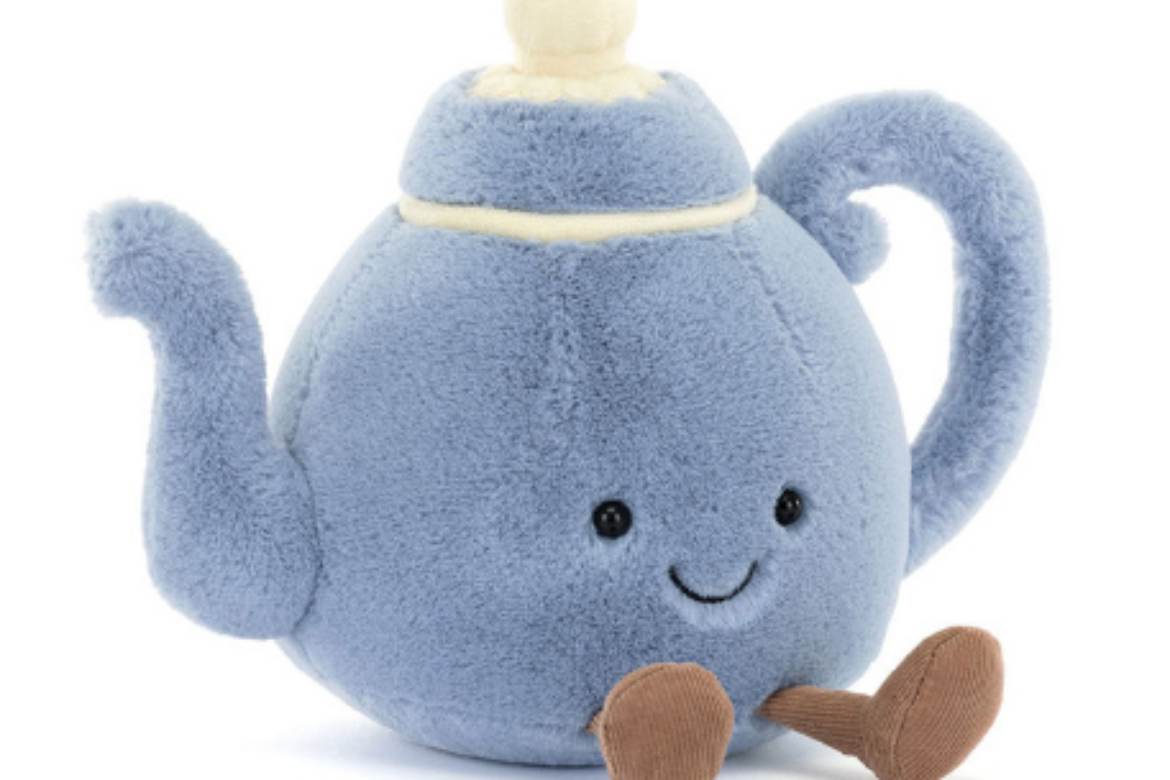 blue plush teapot from jellycat
