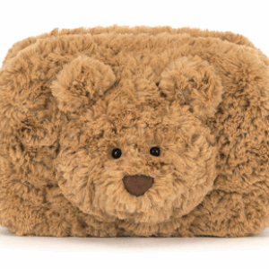 bartholomew bear fur pouch from jellycat