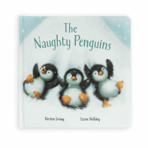 the naughty penguins book from Jellycat