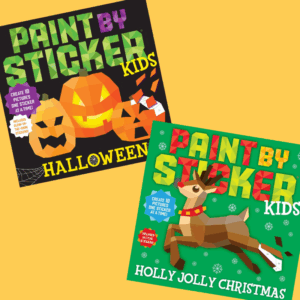 Kids Paint by Sticker Halloween book