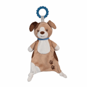 brown and tan dog teether toy