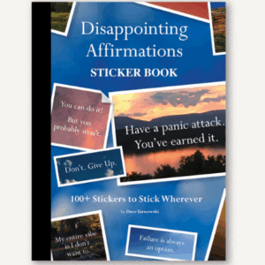 disappointing affirmations sticker book