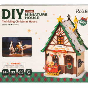 box with christmas house kit
