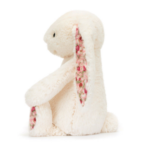 side view of jellycat cream colored bunny