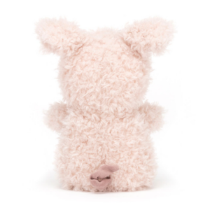 back side of pink pig plush from jellycat