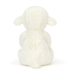 backside of cream plush lamb
