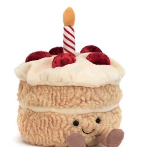 Jellycat Amuseables Birthday Cake front view