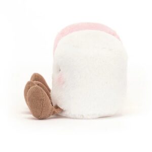 Jellycat Amuseables Pink and White Marshmallows - side view