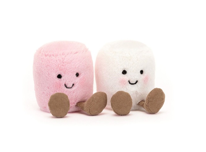 Jellycat Amuseables Pink and White Marshmallows