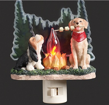 Camping dogs night light